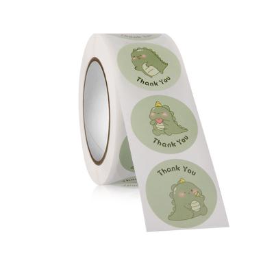 Chine Rond mignon coloré Art Paper de petit pain de Crocodiler Tiger Cat Animal Self Adhesive Sticker à vendre