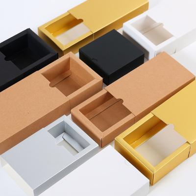 China Cosmetic Packaging Box Paperboard Kraft Paper Box Drawer Paper Box Style for sale