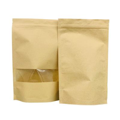 China Bolsas con cierre de cremallera PET LDPE Bolsas de papel para alimentos Kraft Bolsas reabribles para granos de café en venta