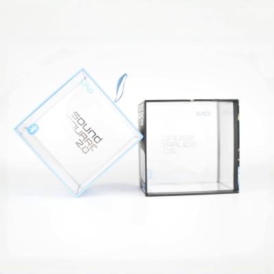 중국 Custom Logo Box Plastic Transparent PVC Box Ribbon Sliding Out Pakackaging Boxes With Windows 판매용