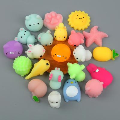 China Creative Eco-friendly Novelty Decompression Stress Relievers Squeeze Cute Nutty Soft Pinch Pull Silicone Mini Animal Decompression Squishy Vent Toys for sale