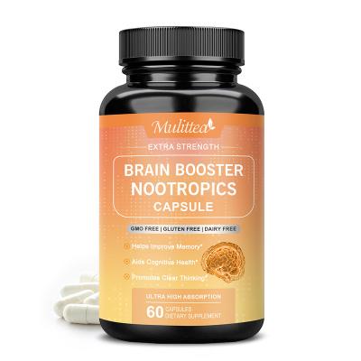 China Promotion Development Private Label OEM 60caps Supplement Best Organic Capsule Brain Booster Nootropics Nootropic Capsules for sale