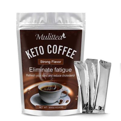 China Promote Digestion OEM 300g Private Label Keto Healthy Diet MCT Soluble Coffee Weight Loss Natural Keto Coffee for sale