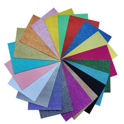 China Viable Factory Wholesale Craft Glitter Felt Fabric With 20x30cm Size 10pcs Per Pack Sale for sale