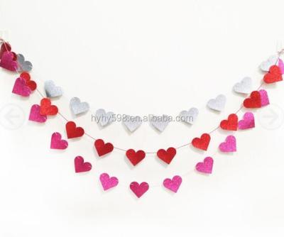 China China Factory Eco - Friendly Anniversary Wedding Party Decorations Glitter Garland for sale