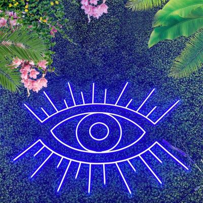 China Wholesale Easy Installation Koncept Signs China BIG Neon Sign Light Acrylic EYE Led Neon Sign Custom for sale