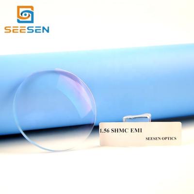 China Single Vision 1.56 Monocle Lens Super Hydrophobic Coating Optical CR 39 SHMC Ophthalmic Single Vision Lenses for sale