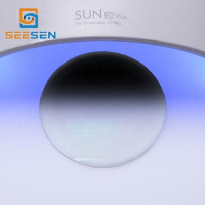 China Single Vision 1.59 Rotating PC Lenses Photochromic Gray / Brown HMC Optical Lens Polycarbonate Transition Prescription for sale