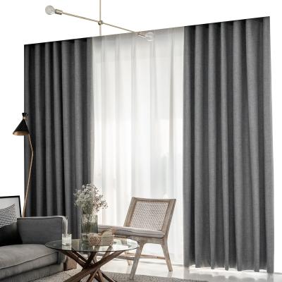 China European Luxury Ready Wholesale Polyester Blackout Style Hotel Decorative Blackout Curtain 100% Custom Made Bedroom Curtain for sale