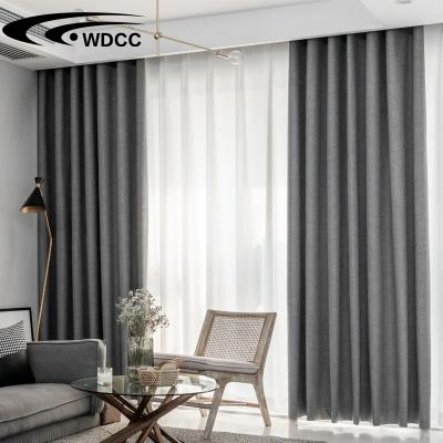 China Blackout Customized Window Black Curtain Fabric European Hotel Curtain For Living Room Fabrics For Curtains for sale