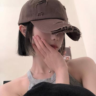 China JOINT Wholesales Logo Blank Plain Cheap Dad Custom Made Ripped Washed Distressed Unstructured Worn Out Baseball Caps Hats for sale