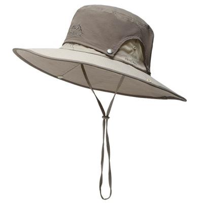 China Sun Protection Summer Outdoor Fisherman's Bucket Hats Men's Brim Sunscreen Sun Hat Fishing Hat Big For Shade Men for sale