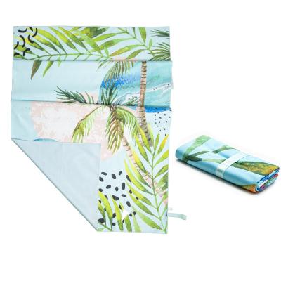 China Custom Print Disposable Quick Dry High Definition Sand Towel Manufacturers Microfiber Free Beach Towel for sale