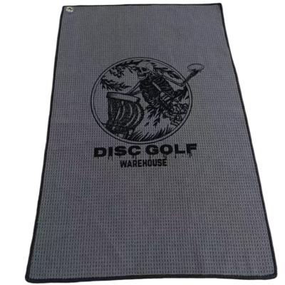 China Modern Microfiber Waffle Golf Towel With Embroidered Logo for sale