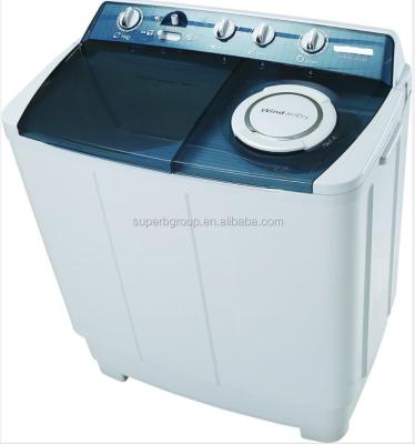 China Hot selling double tub laundry washing machine with SKD for sale