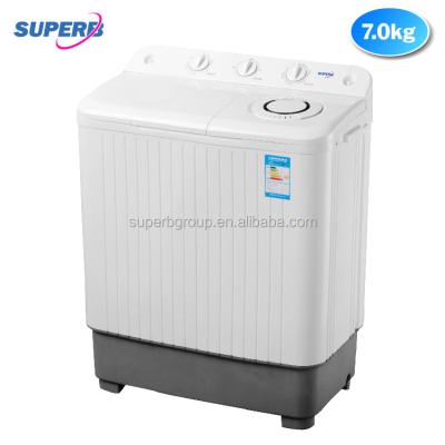 Chine Hot selling double tub laundry wash machine with SKD à vendre