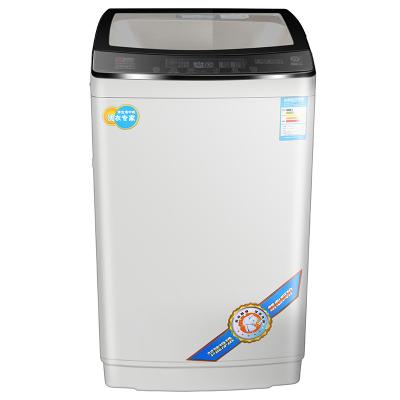 China Home use glass cover Fully automatic top loading washing machine for sale