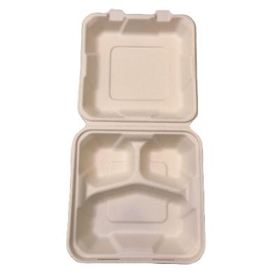 China 9 Inch Disposable Eco-Friendly Food Packaging Boxes Disposable Biodegradable Take Out Boxes for sale