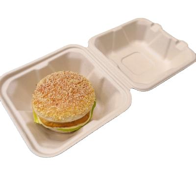 China Disposable Box 6inch Biodegradable Food Container Biodegradable Packaging Box Biodegradable Packaging Box for sale