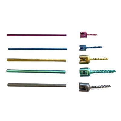 China Beijing Titanium Surgical Instrument Veterinary Spinal Titanium Implant Spinal Pedicle Screw for sale