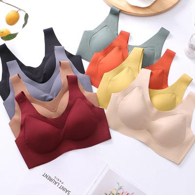 China High quality comfortable colorful QUICK DRY bra women bralette ladies sleep seamless padded bra for sale