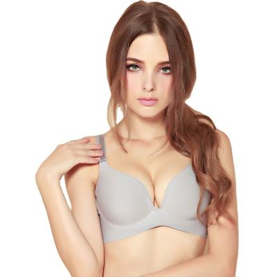 China Dropshipping QUICK DRY girls shape super simple solid color lift up bra wire free seamless bra for sale