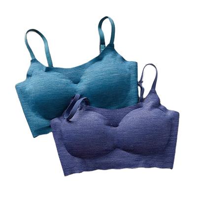 China New Design Seamless QUICK DRY Lift Up Bra High Quality Sleep Seamless Knitting Bra for sale