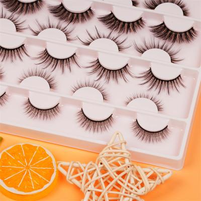 China Long Natural Custom False Eyelashes Mink Eye Lashes Wholesale Silk Private Label False Eyelashes OEM Eyelash Packaging With Logo for sale