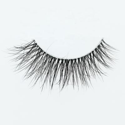 China Wholesale Price Natural Long Mink Lashes Invisible Tape Clear 3d Mink Lashes for sale