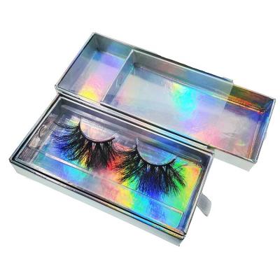 China Wholesale custom high quality seller 3d mink private label empty box thick eyelashes packing 25mm eyelashes for sale