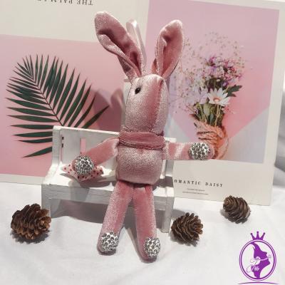 China Cute Plush Quality Product Doll Diamond Wishing Rabbit Doll Small Gift Toy for sale