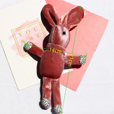 China Key Chain Plush Toy Rabbit Diamond Wish Bunny Small Doll Gift Toy for sale