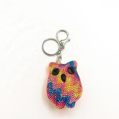 China Highly Demand Shiny Crystal Animal Key Buckle Goods Market Key Chain for sale