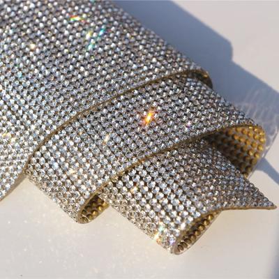 China Body Stickers 24 * Self-adhesive Crystal Sticker Hot 40 Mesh Diamond Crystal Mesh for sale