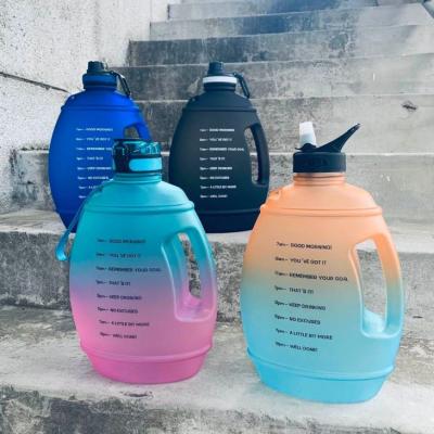 China Amazon 2020 viable hot selling gallon water bottle 1 gallon motivational water jug for sale