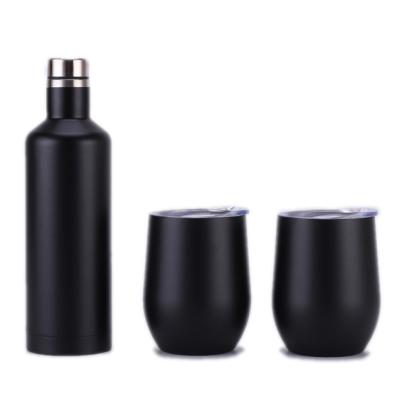 China 500ml Red Wine Bottle Metal Vacuum Flask Viable Stainless Steel Insulated Funky Flasks for sale