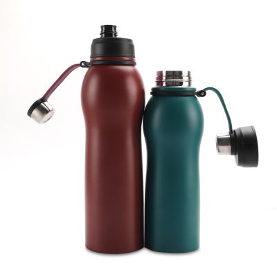 China High Quality Portable 600ML 800ML Stainless Steel Vacuum Sports Portable Bottle With Handle for sale