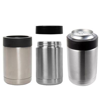 China 2020 Viable Wholesale Cup Canned Beer Can Holder Double Wall Stainless Steel Beverage Cans Keep Fresh 12OZ for sale