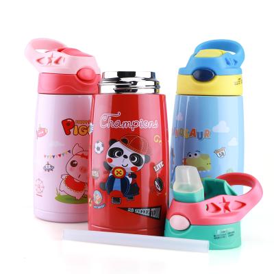 China PORTABLE Straw Striker Chill Stainless Steel Kids Water Bottle, Double Wall Leakproof Vacuum Insulated Bottle For Kids for sale