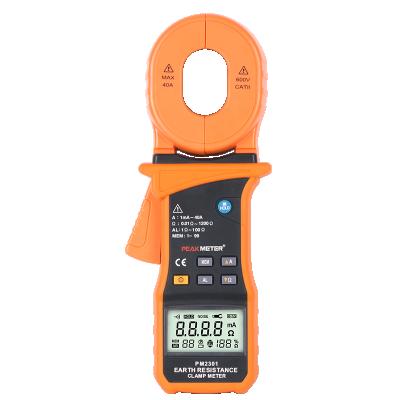 China MS2301 Peakmeter High Clamp Earth Meter Sensitivity Resistance Tester Low Power Consumption Earth Leakage Clamp Ground Meter for sale