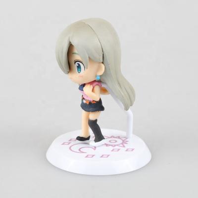 China Custom Plastic Toy The Seven Deadly Sins 3D Diane Cartoon Figure Dolls Anime Toys for sale