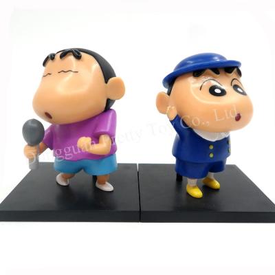 China Cartoon Toy Custom Design Plastic Crayon Shinchan Vinyl Action Figure Toys for sale