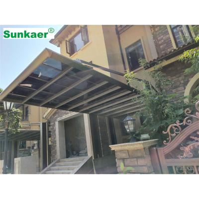 China New Design Rain/Sun/Snow Factory Car Parking Shading Cast House Garages Easy Installation Aluminum Parking Lot for sale