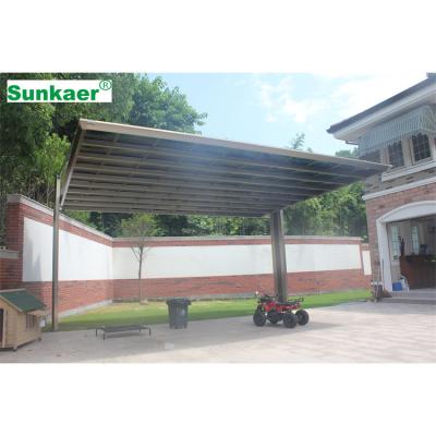 China Hot Sale Luxury Car Parking Canopy Rain/Sun/Snow Europe Modern Design Polycarbonate Shade Shed Garage for sale