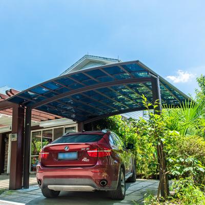 China 2019 High Load Single Post Car Parking Shade Garage Rain/Sun/Snow Top Sale Sheds Cheap Parking Lots Online for sale