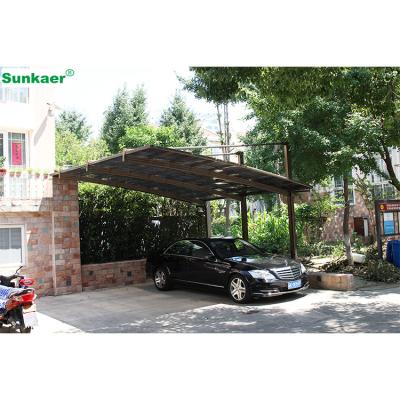 China Rain/Sun/Snow Sun Shade Shed Modern Outdoor Garage Polycarbonate Car Port Tent Parking Canopy Aluminum Foil for sale