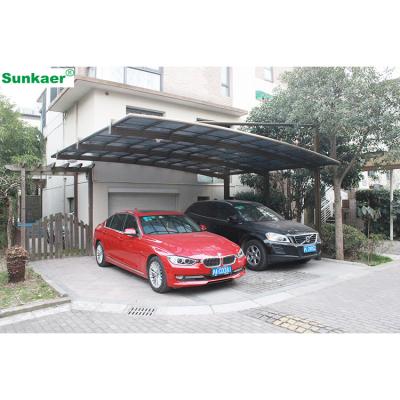 China Shading of Rain/Sun/Snow Bracket Canopy Awning Garage Car Port Outdoor Aluminum Polycarbonate Carport Carport Parking for sale