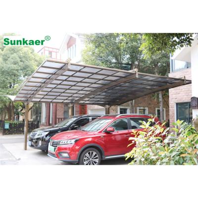 China High Quality Car Awning Aluminum Car Awning Sun Shelter Rain/Sun/Snow Garage Canopy Parking Shelter for sale