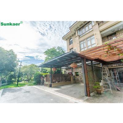 China Shading New Cheap Curved Online Metal Parking Lots Rain/Sun/Rust Resistance Roof Snow Design Affordable Parking Lots for sale