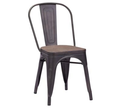 China Soft 2022 Bistro Cafe Hotel Metal Frame Wholesale Restaurant Metal Dining Chairs Wholesale Stackable Chair for sale